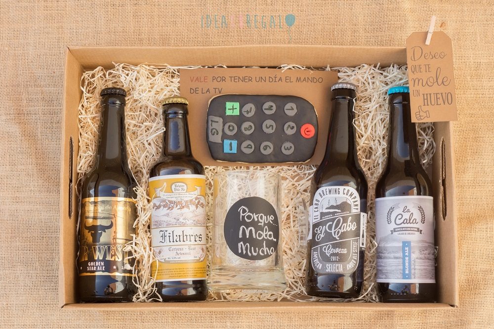 Caja Regalo Cerveza y Jarra personalizada | Regalos Originales